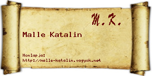 Malle Katalin névjegykártya